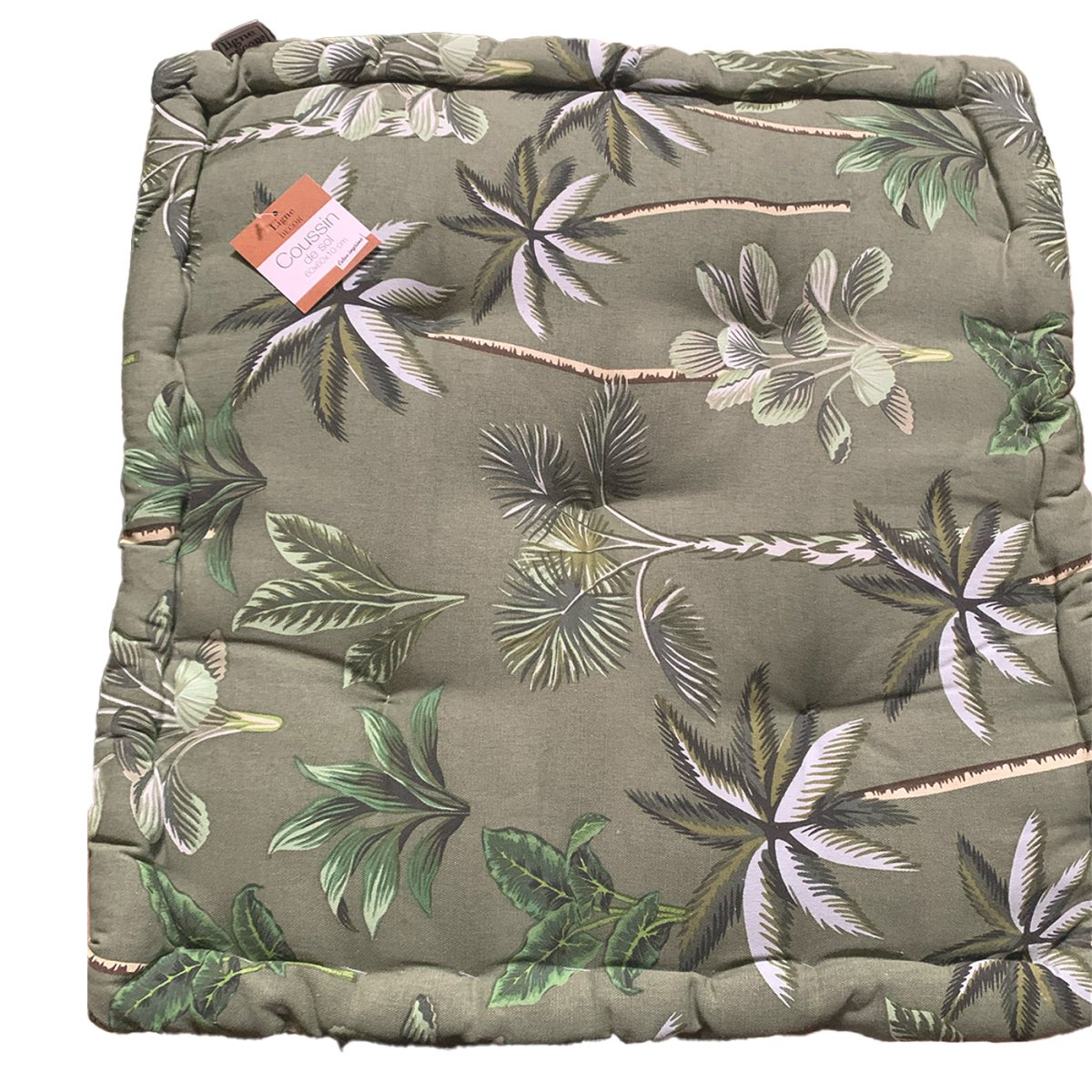 Cojín De Suelo Estampado Palmeras Verde 45cm - Sweet Home