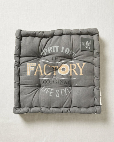 Cojín de Suelo Industrial 45cm - Estampado Factory Cojines Cojín - Sweet Home