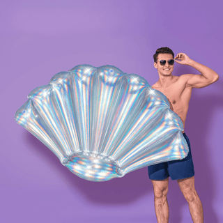 Colchoneta Hinchable Iridiscente Bestway | Efecto Brillo para Playa y Piscina - Sweet Home