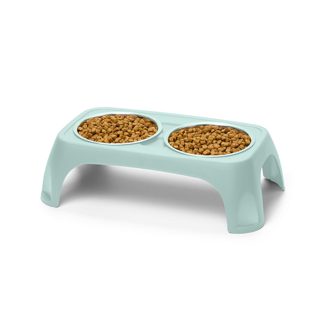 Comedero Elevado Doble para Perros y Gatos