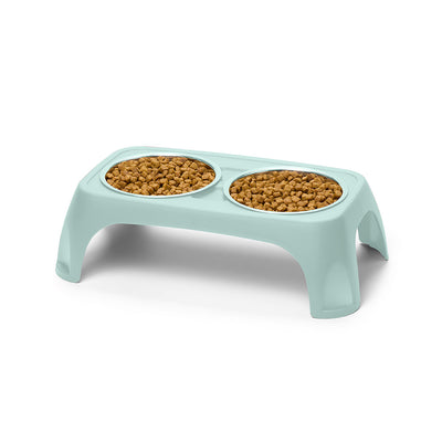 Comedero Elevado Doble para Perros y Gatos