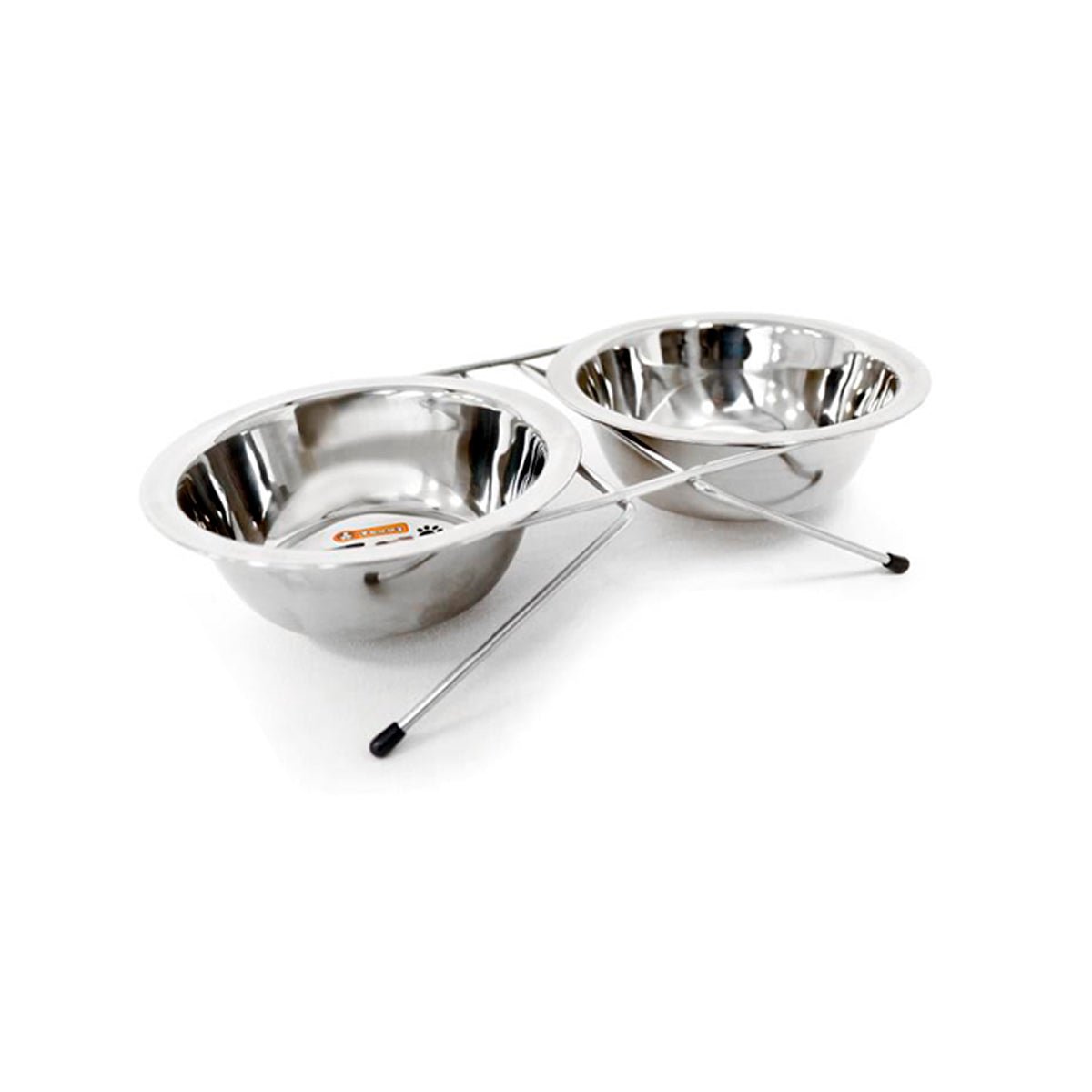 Comedero Elevado Doble de Acero para Perros y Gatos - Sweet Home