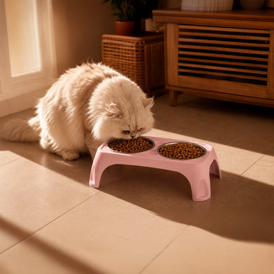 Comedero Elevado Doble para Perros y Gatos comedero Comederos - Sweet Home
