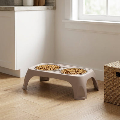 Comedero Elevado Doble para Perros y Gatos comedero Comederos - Sweet Home