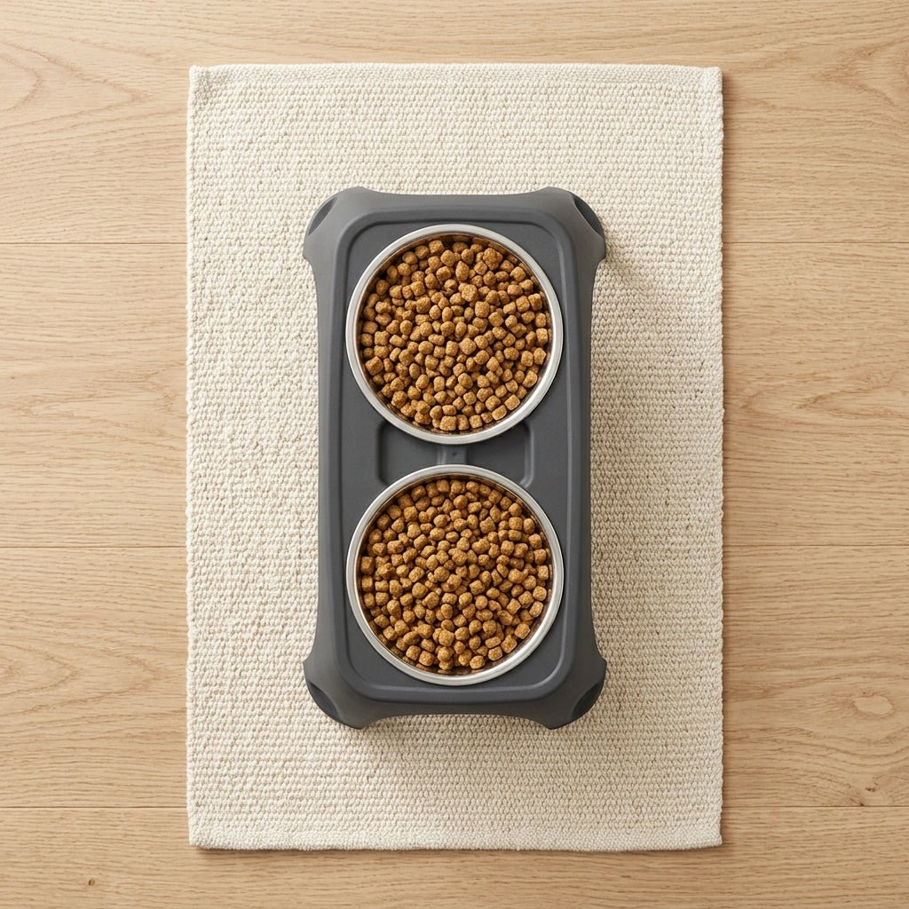 Comedero Elevado Doble para Perros y Gatos comedero Comederos - Sweet Home