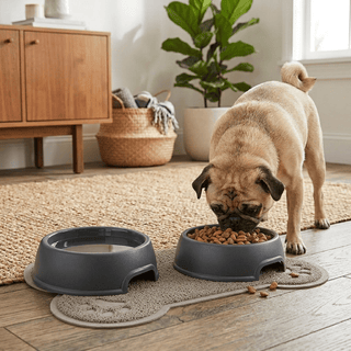 Comedero Redondo Antideslizante para Perros y Gatos - Sweet Home