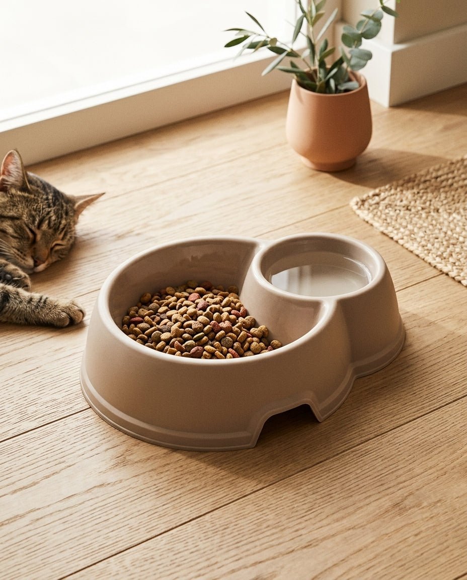 Comedero Redondo Doble Para Mascotas comedero Accesorios Gatos - Sweet Home