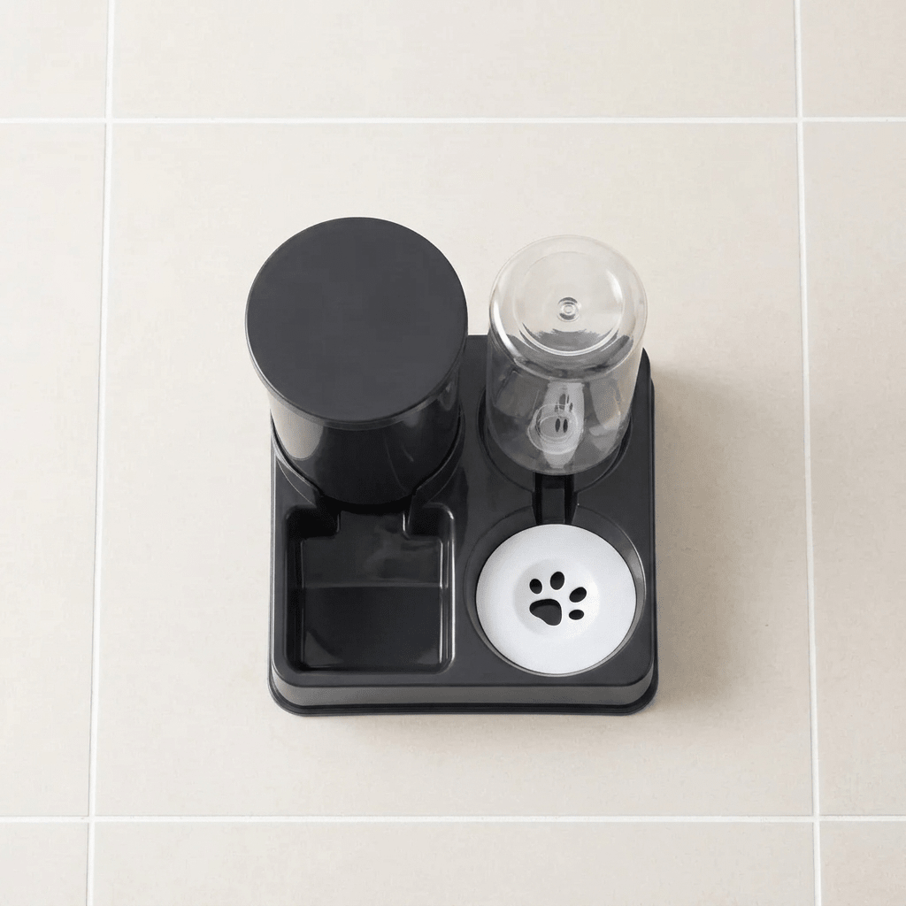 Comedero y bebedero para mascotas 2 en 1 con dispensador de agua y alimento Alimentadores automáticos - Sweet Home