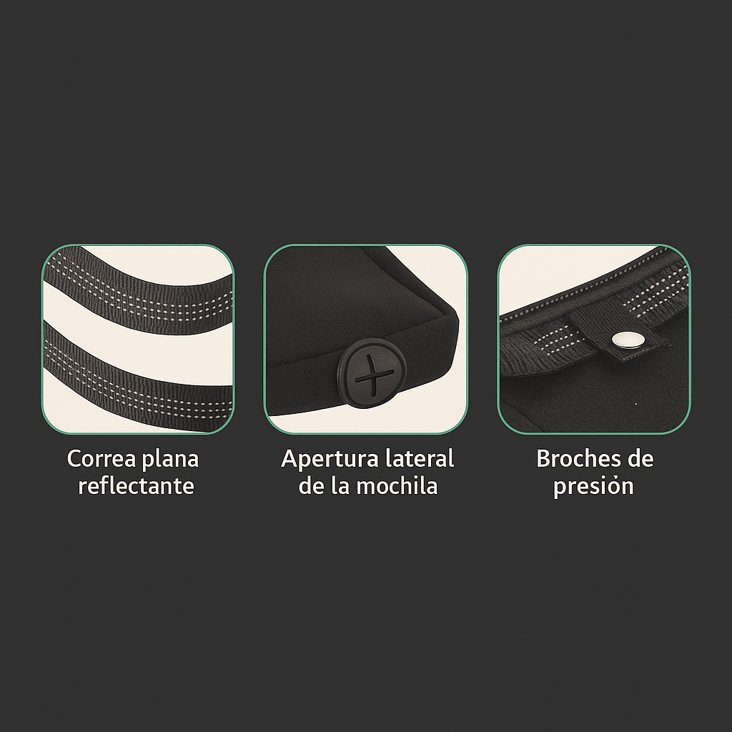 Correa Ergonómica para Perro con Bolsa de Paseo Integrada - Sweet Home
