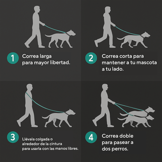 Correa Ergonómica para Perro con Bolsa de Paseo Integrada - Sweet Home