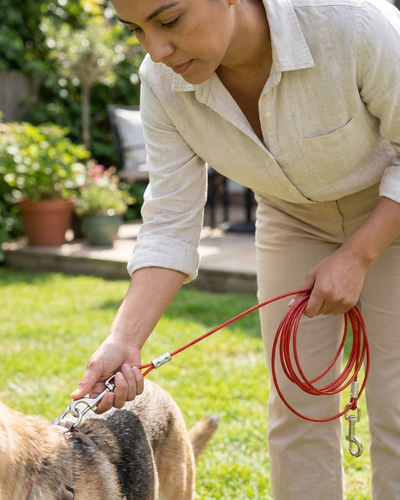 Correa Para Perros Ultra Resistente 6m Cable Acero Perros Correas para mascotas accesorios para perros - Sweet Home
