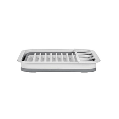 Escurreplatos de Silicona Plegable (Blanco y Gris) - Sweet Home
