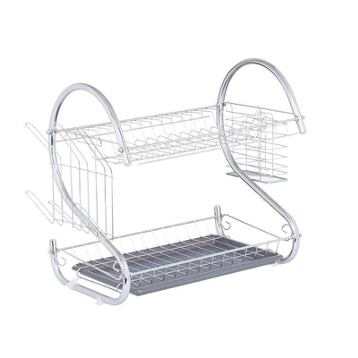 Escurreplatos Doble Metal con Bandeja - Sweet Home