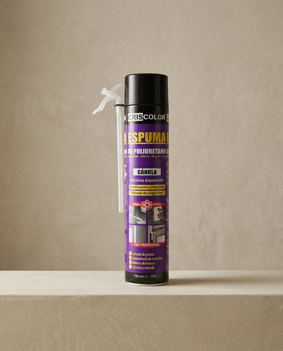 Espuma de Poliuretano Profesional 750ml con Cánula | Relleno y Aislamiento - Sweet Home