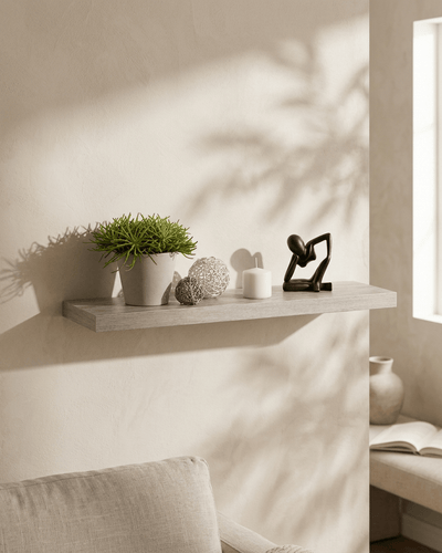 Estantería colgante de MDF 75 cm Estantes y estanterías de pared flotantes decoración de hogar - Sweet Home
