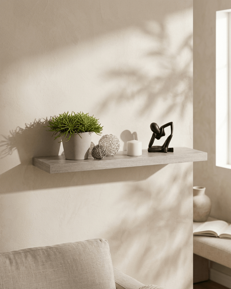 Estantería colgante de MDF 75 cm Estantes y estanterías de pared flotantes decoración de hogar - Sweet Home