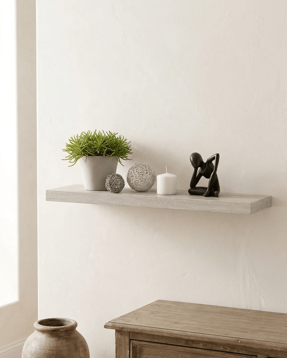 Estantería colgante de MDF 75 cm Estantes y estanterías de pared flotantes decoración de hogar - Sweet Home