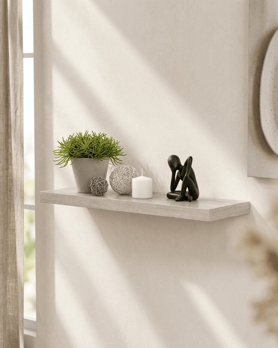 Estantería colgante de MDF 75 cm Estantes y estanterías de pared flotantes decoración de hogar - Sweet Home
