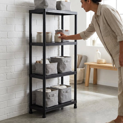 Estantería Stack Recuperado 4 Baldas Decoración y estanterías Librerías y estanterías modulares cesta para ropa - Sweet Home