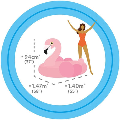Flamenco Hinchable Gigante Intex para Piscina - Colchoneta Ride - On - Sweet Home