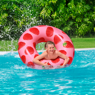 Flotador Inflable para Playa y Piscina con Aroma a Frambuesa - Sweet Home