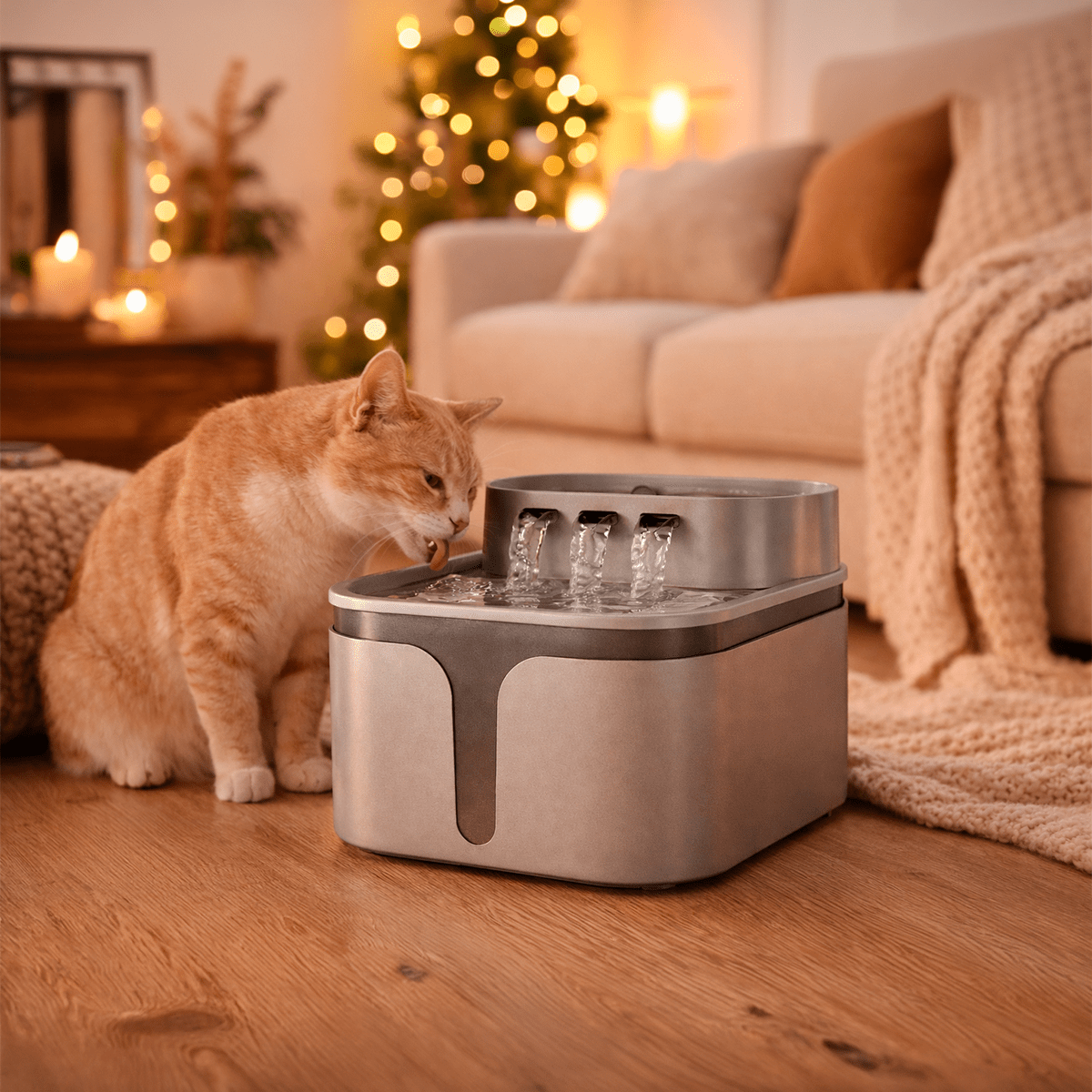 Fuente de Agua Automática para Mascotas 2.5L - Sweet Home