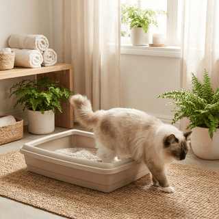 Gatera de Plástico con Pala para Gatos - Sweet Home