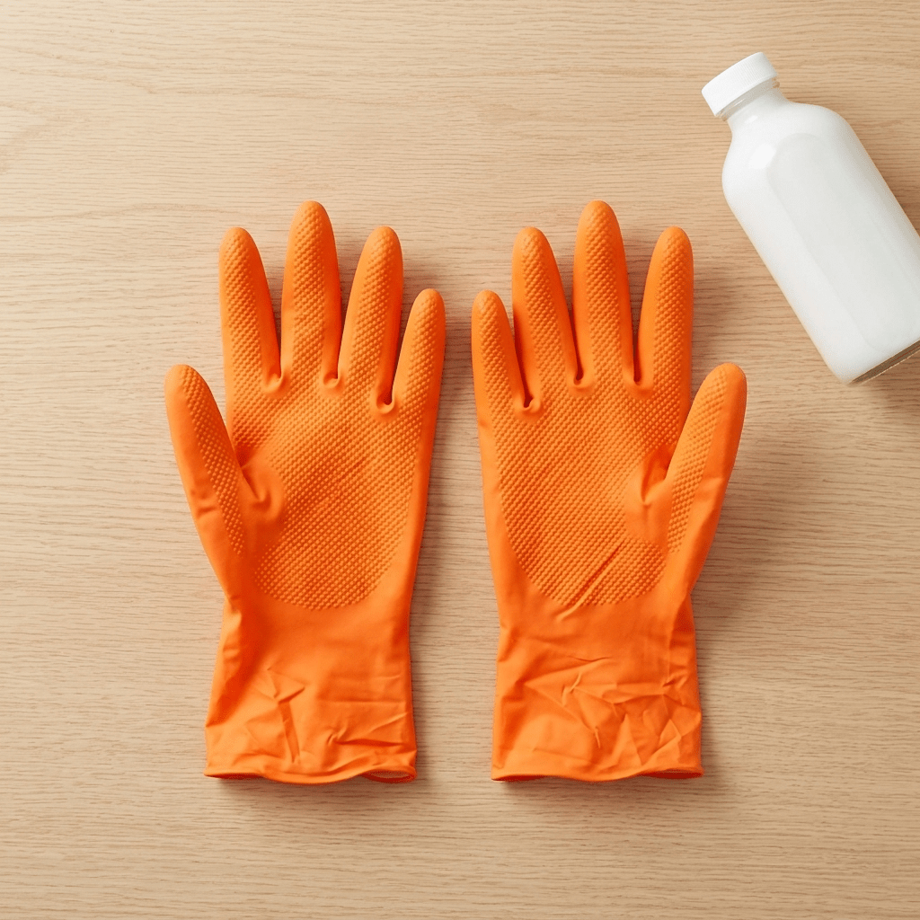 Guantes de nitrilo diamantado naranja sin polvo 50 uds | Tallas M, L y XL Guantes desechables ferreteria - Sweet Home
