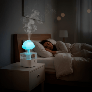 Humidificador Nube de Lluvia y Difusor de Aromas | Luz LED y Sonido Relax - Sweet Home