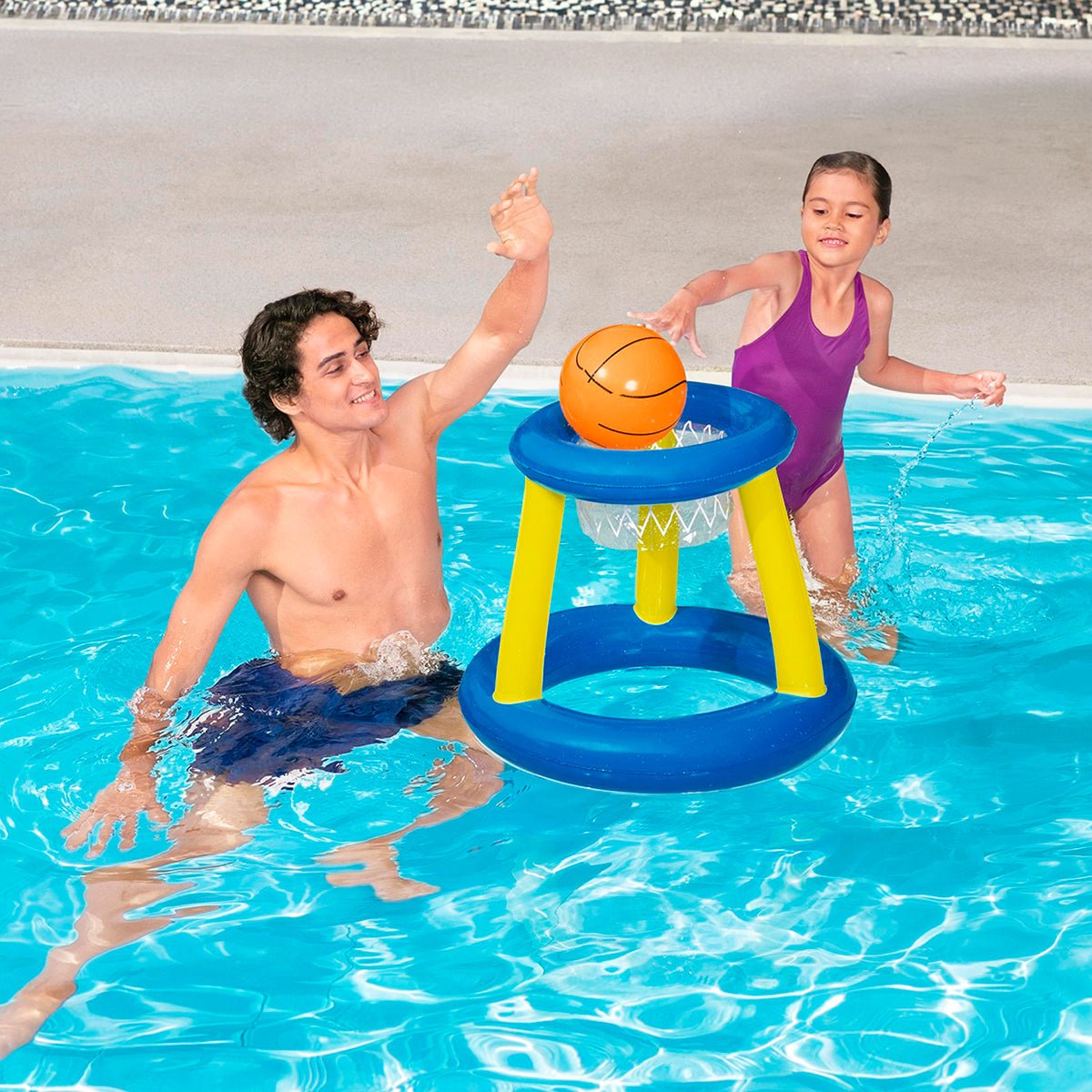 Juego de Baloncesto Flotante Bestway | Canasta para Piscina Inflable - Sweet Home