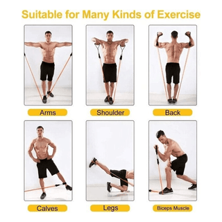 Kit 5 Bandas de Resistencia con Asas Fitness - Sweet Home