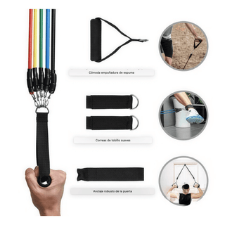 Kit 5 Bandas de Resistencia con Asas Fitness - Sweet Home