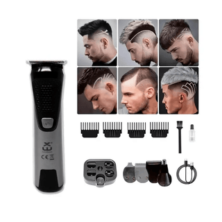 Kit Cortadora de Barba y Cabello 12 en 1 - Máquina Profesional con 4 Peines Guía - Sweet Home