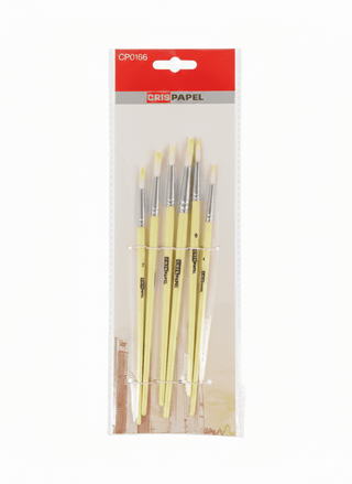 Kit de Arte Stela: 6 Témperas Gouache 45ml + Paleta + 6 Pinceles - Sweet Home