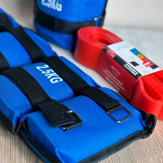 Kit de Entrenamiento Avanzado: Pesas Tobilleras 1.5kg + Set de Bandas Elásticas - Sweet Home