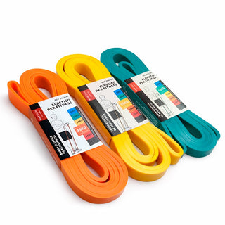 Kit Entrenamiento 3 Bandas Elásticas 15/25/35 kg - Sweet Home