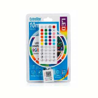 Kit Tira LED RGB 10m Bluetooth ExtraStar - Control por APP y Música - Sweet Home