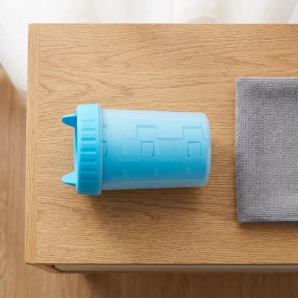 Limpia Patas para Perros | Lavador Portátil con Cepillos de Silicona Limpiador patas Accesorio para gatos - Sweet Home