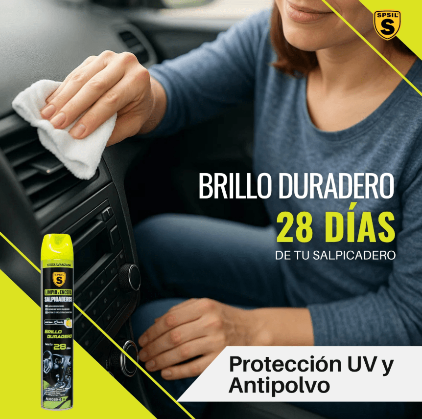 Limpia Salpicaderos Coche SPSIL | Brillo 28 días 650ml - Sweet Home