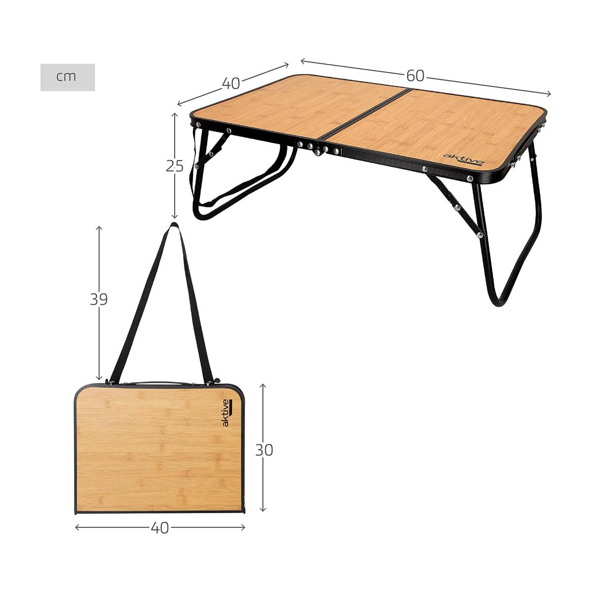 Mesa Camping Bambú Plegable – Ligera & Resistente - Sweet Home
