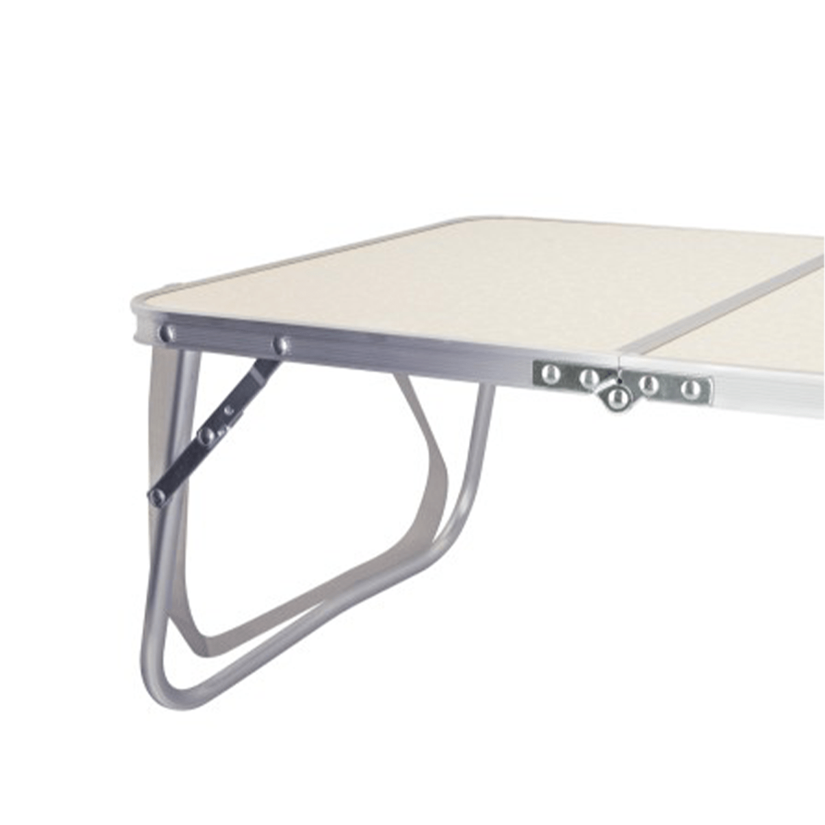 Mesa Plegable Camping Crema Ligera – Portátil y Resistente - Sweet Home