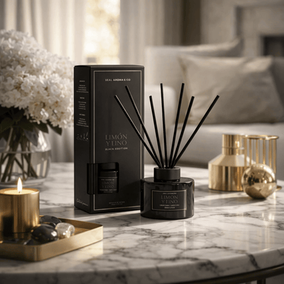 Mikado Premium 150 ml Black Edition Difusores de junco ambientador - Sweet Home