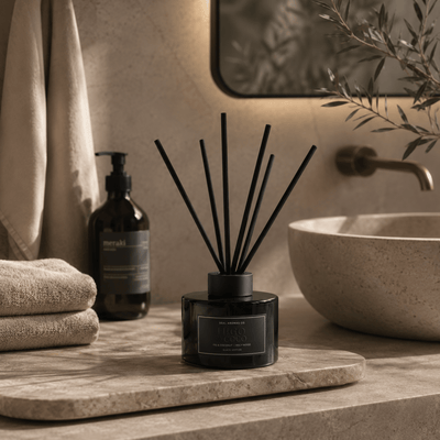 Mikado Premium 150 ml Black Edition Difusores de junco ambientador - Sweet Home