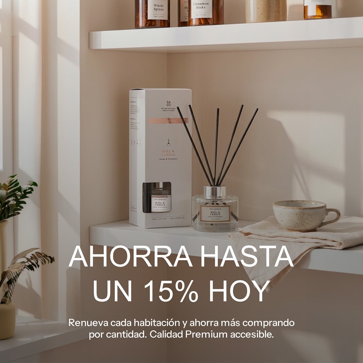 Mikado Premium 150ml - Ambientador con Varitas sin Alcohol Ambientadores Aceite hidrosoluble - Sweet Home