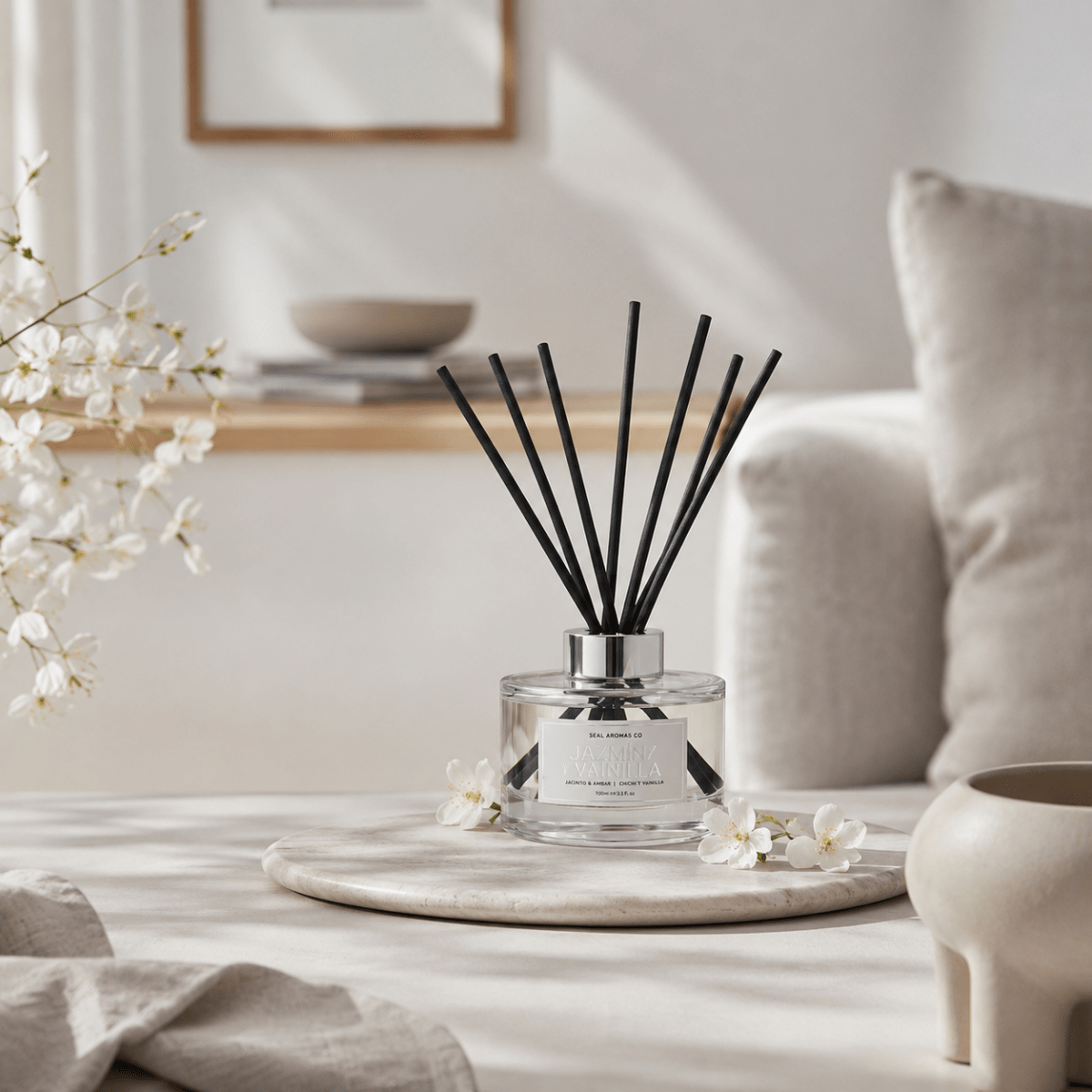 Mikado Premium 150ml - Ambientador con Varitas sin Alcohol Ambientadores Aceite hidrosoluble - Sweet Home