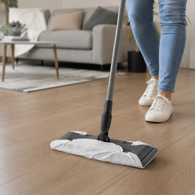 Mopa Plana de Microfibra con Mango Extensible Fregonas Limpieza - Sweet Home