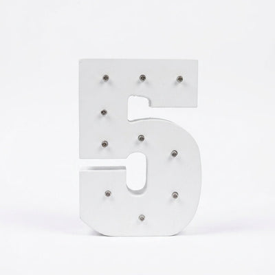 Numero de madera con luces LED | Decoración infantil y eventos números y letras para casas decoracion de cuarto - Sweet Home