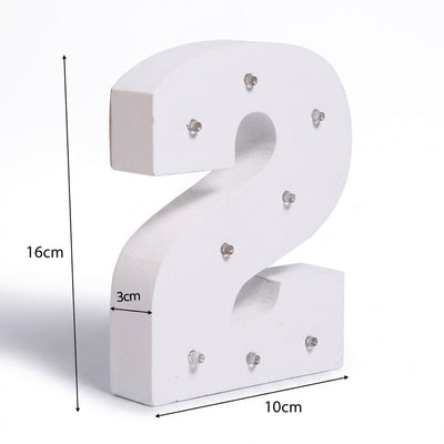 Numero de madera con luces LED | Decoración infantil y eventos números y letras para casas decoracion de cuarto - Sweet Home