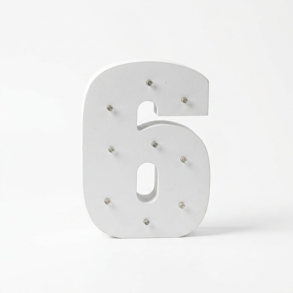 Numero de madera con luces LED | Decoración infantil y eventos números y letras para casas decoracion de cuarto - Sweet Home