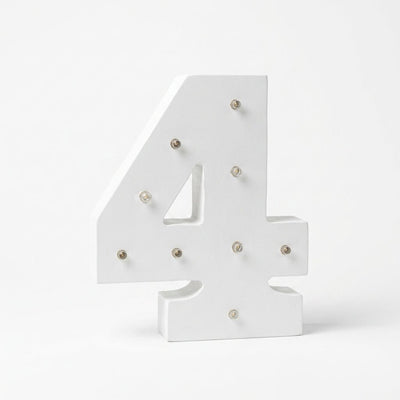 Numero de madera con luces LED | Decoración infantil y eventos números y letras para casas decoracion de cuarto - Sweet Home